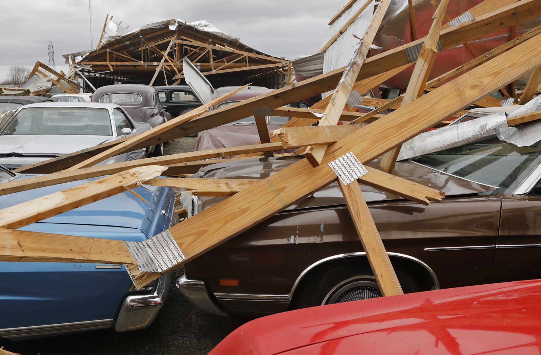 Country Classic Cars in Staunton is damaged - again